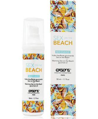Huile de massage chauffante comestible Sex On The Beach 